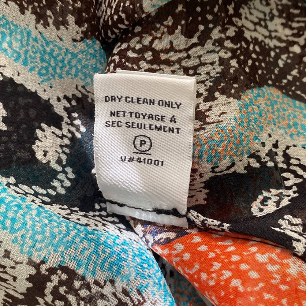 Diane von Furstenberg Gilmore Print Chiffon Silk Blouse - Picture 6 of 8